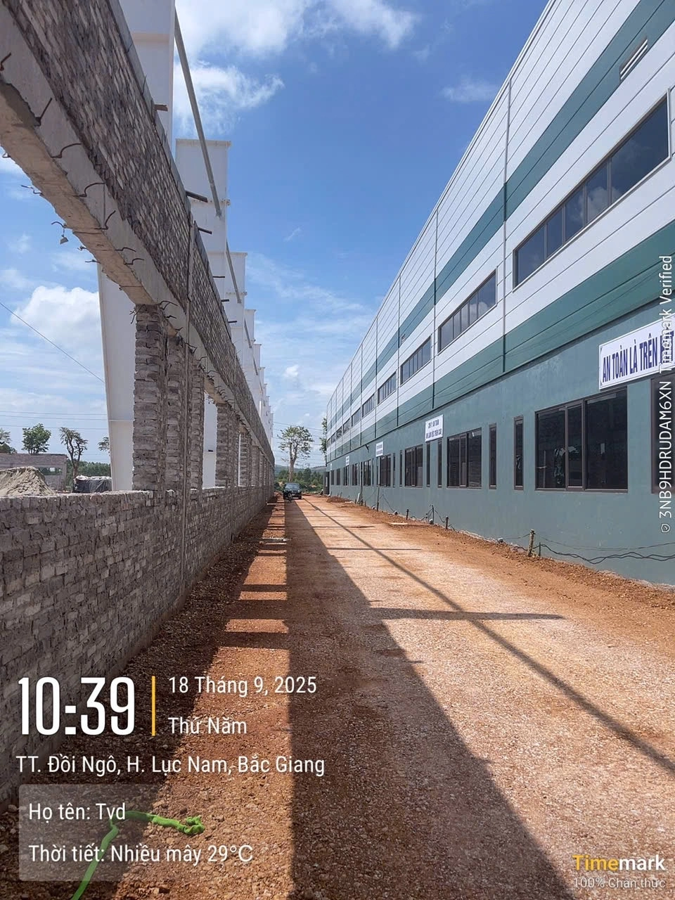 Dự án Nhà máy may Cầu Sen – Lục Nam – TP. Bắc Giang