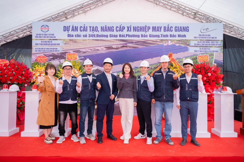 Lễ khởi công dự án Cải tạo – Nâng cấp xí nghiệp may Bắc Giang