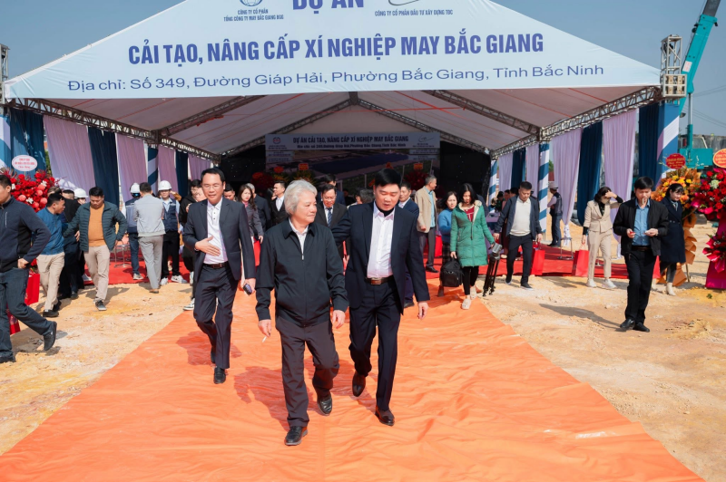 Lễ khởi công dự án Cải tạo – Nâng cấp xí nghiệp may Bắc Giang